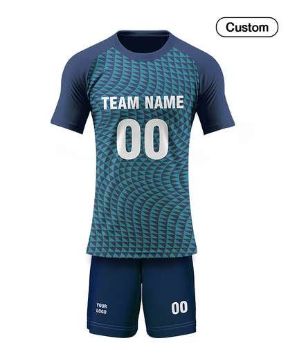 Custom Volleyball Uniform - Abstract Geometric - Personalized Team Kit