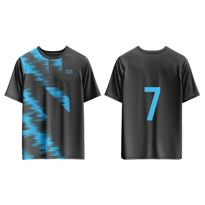 Custom Soccer T-Shirt – Two-Color Abstract – Personalized T-Shirt