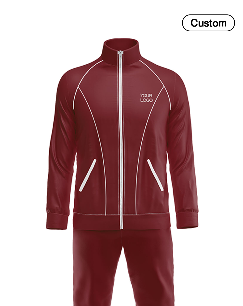 Custom Tracksuit – Abstract Accent Personalized Tracksuit