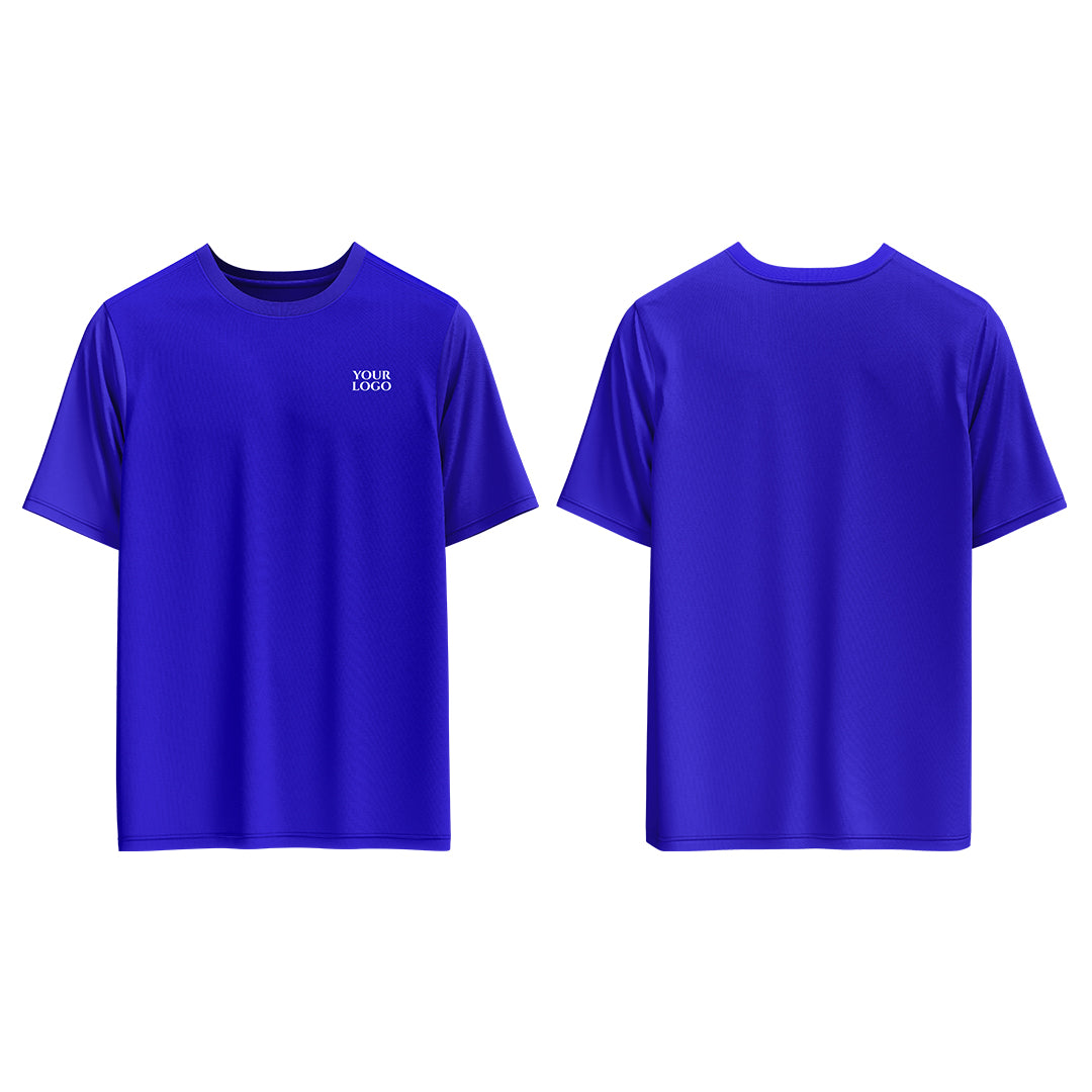 Casual T-Shirt Mockup - Custom Royal Blue