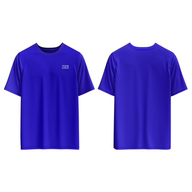 Casual T-Shirt Mockup - Custom Royal Blue