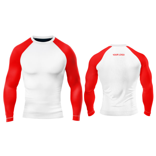 Rash Guard T-Shirts – Raglan Custom Logo & Team Colors
