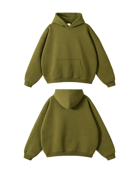 Custom Men Oversized Hoodie - Personalized Solid Pullover