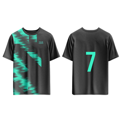 Custom Soccer T-Shirt – Two-Color Abstract – Personalized T-Shirt