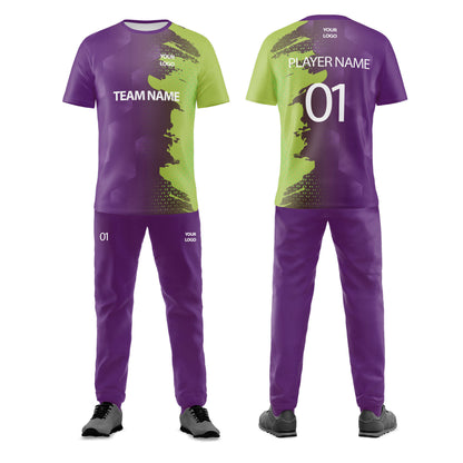 Custom Cricket Uniform - Gradient Splash Design - Personalized Kit