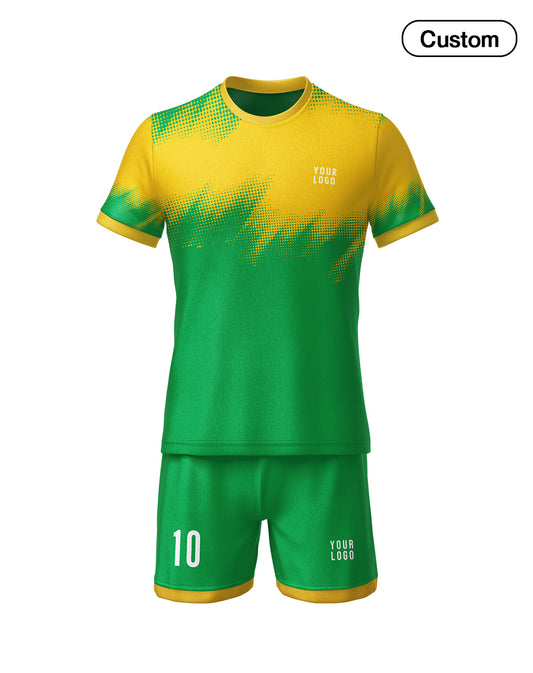 Custom Soccer Uniform – Brush Stroke Design – Personalized Uniform