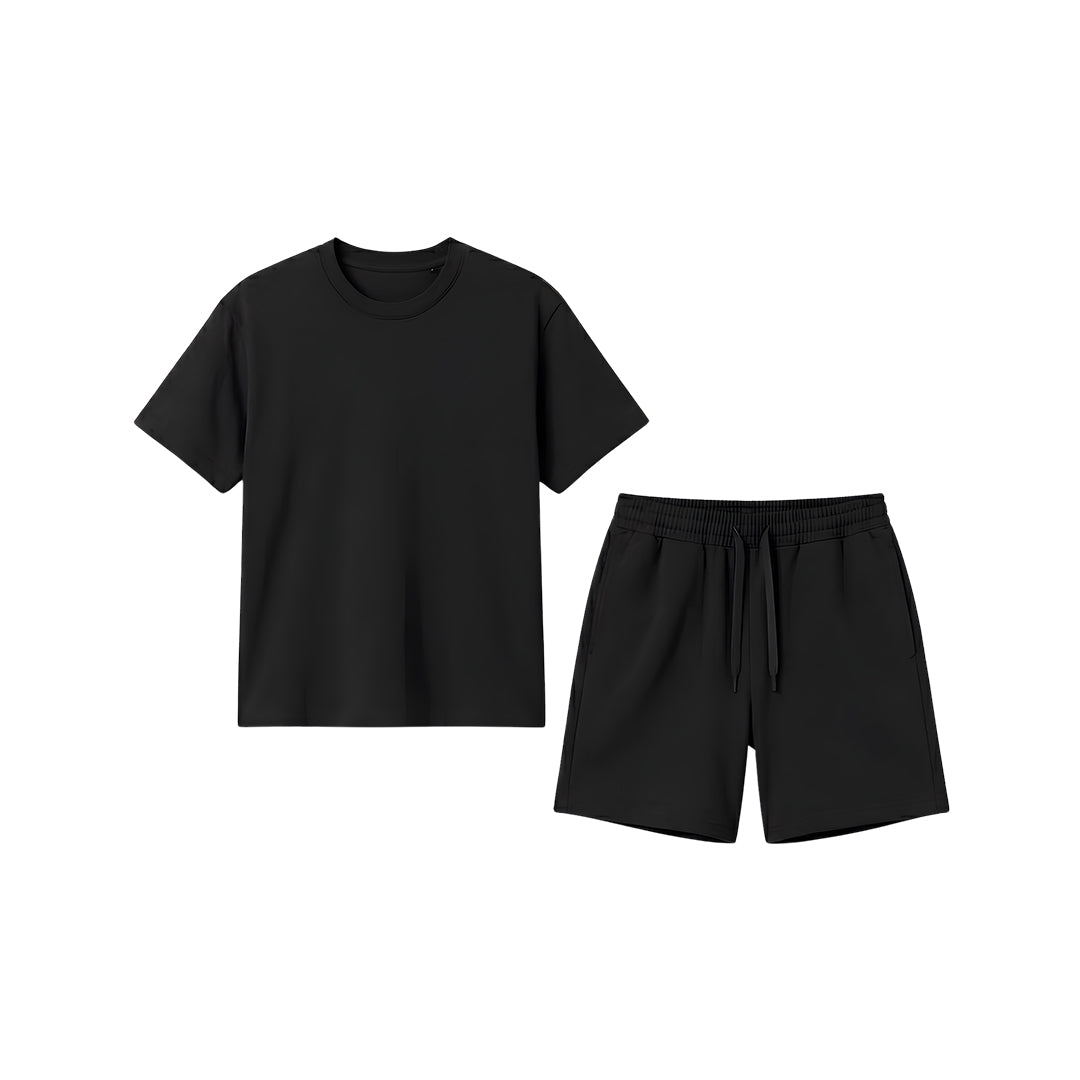 Custom Boys Shorts & Tee Set - Solid Color - Personalized Kit