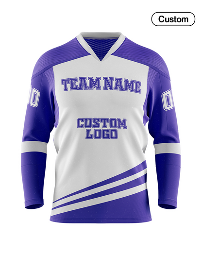 Custom Ice Hockey Jersey - White Panel Design - Personalized Team Kit