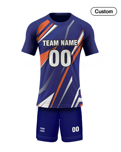Custom Volleyball Uniform – Abstract Accent Design – Personalized Kit