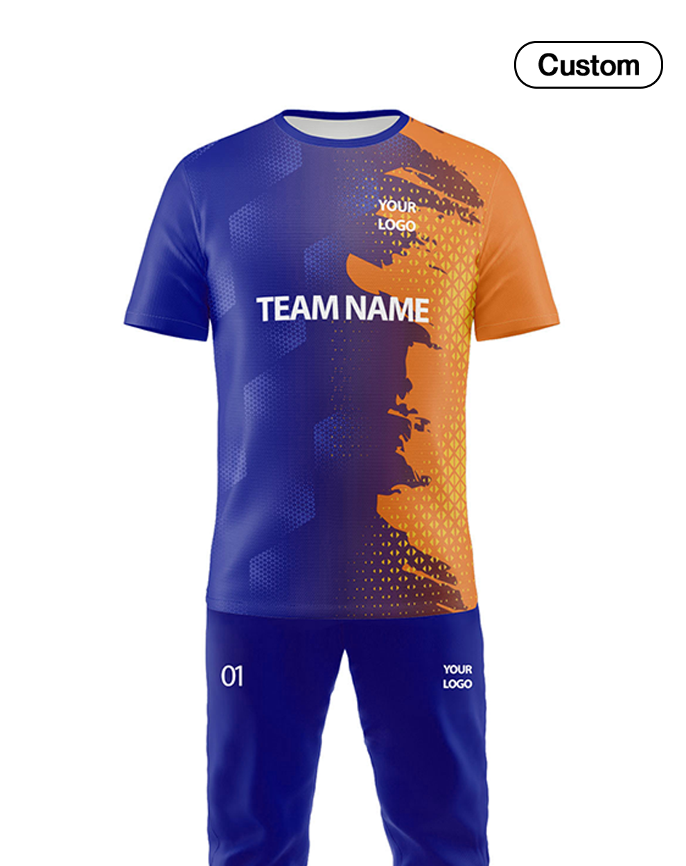 Custom Cricket Uniform - Gradient Splash Design - Personalized Kit
