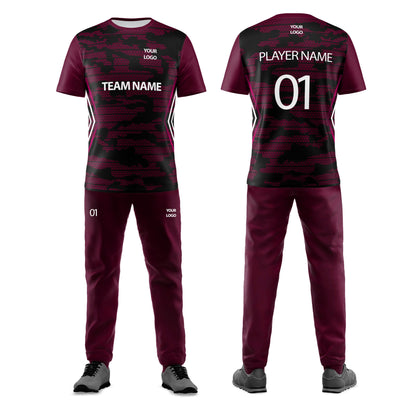 Custom Cricket Uniform - Abstract Design - Personalized Team Kit