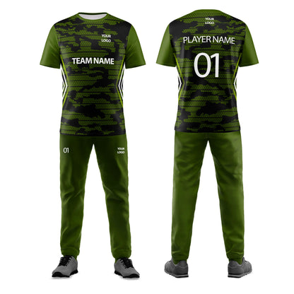 Custom Cricket Uniform - Abstract Design - Personalized Team Kit