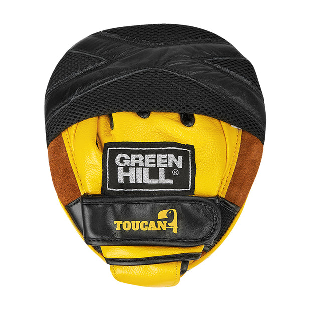 TOUCAN MMA Coaching Focus Mitts – Extra Curved Design in High-Quality Genuine Leather