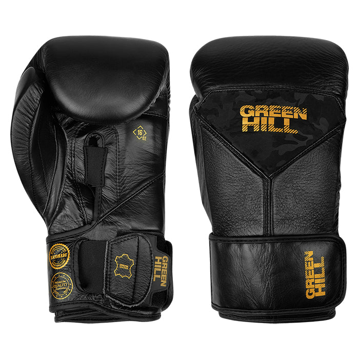 POWER PADDED Boxing Gloves – Premium-Quality Genuine Leather for Kickboxing and Sparring