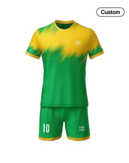 Custom Soccer Uniform – Brush Stroke Design Personalized Kit