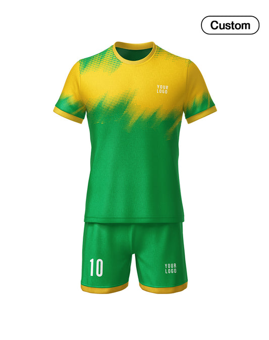 Custom Soccer Uniform – Brush Stroke Design Personalized Kit