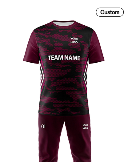 Custom Cricket Uniform - Abstract Design - Personalized Team Kit