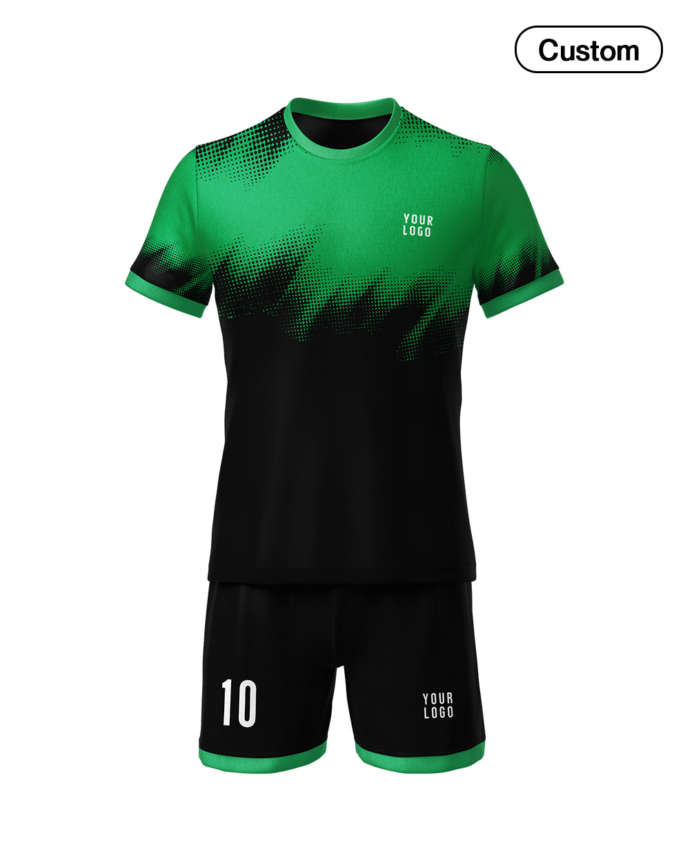 Custom Soccer Uniform – Brush Stroke Design Personalized Kit