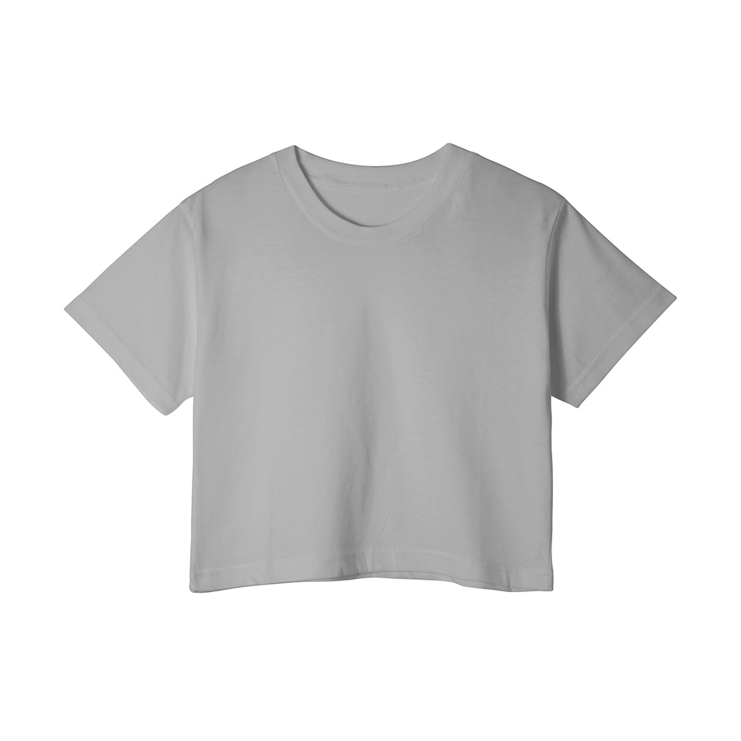 Custom Girls Crop-Top - Solid Design - Personalized Halftee
