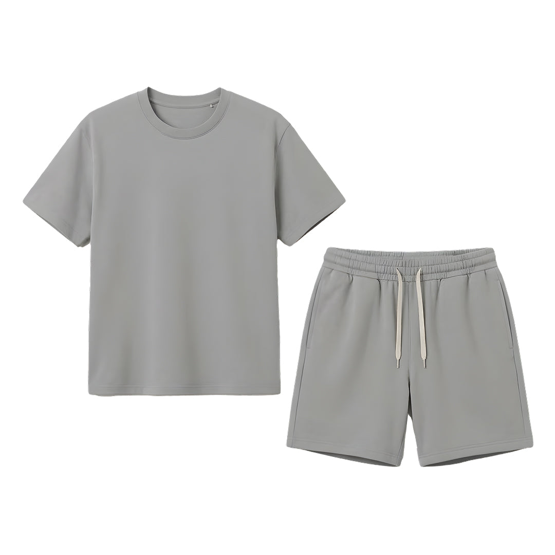 Custom Boys Shorts & Tee Set - Solid Design Personalized Kit