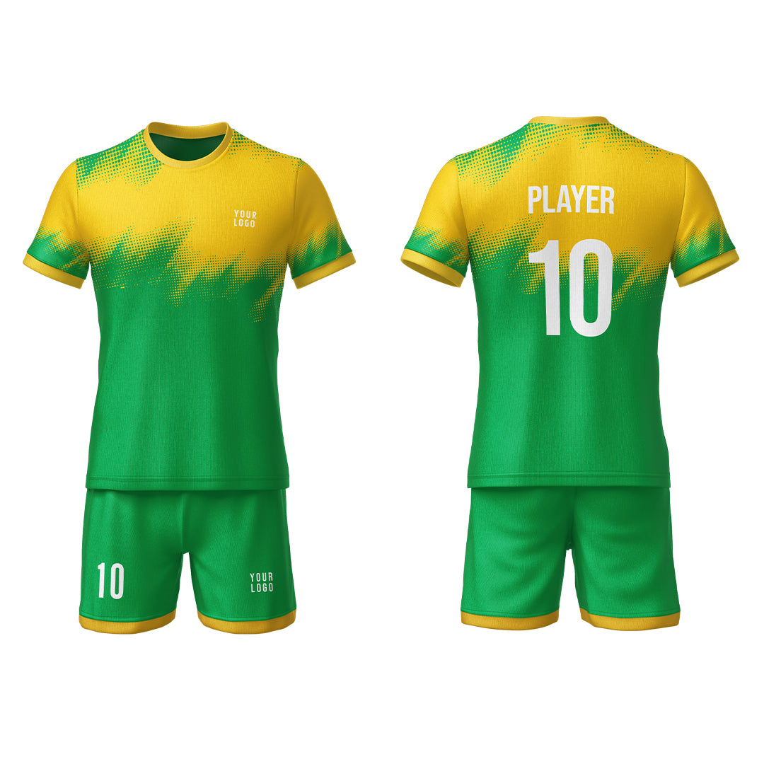 Custom Soccer Uniform – Brush Stroke Design Personalized Kit