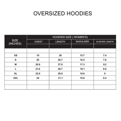Custom Women Oversized Hoodie - Personalized Solid Pullover