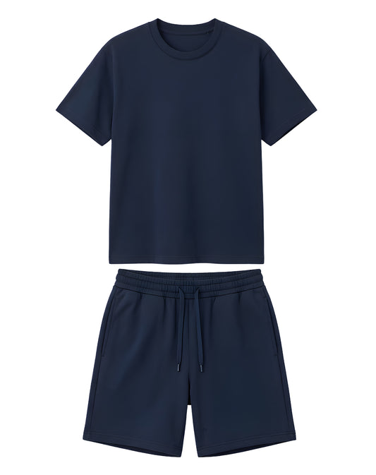 Custom Boys Shorts & Tee Set - Solid Design Personalized Kit