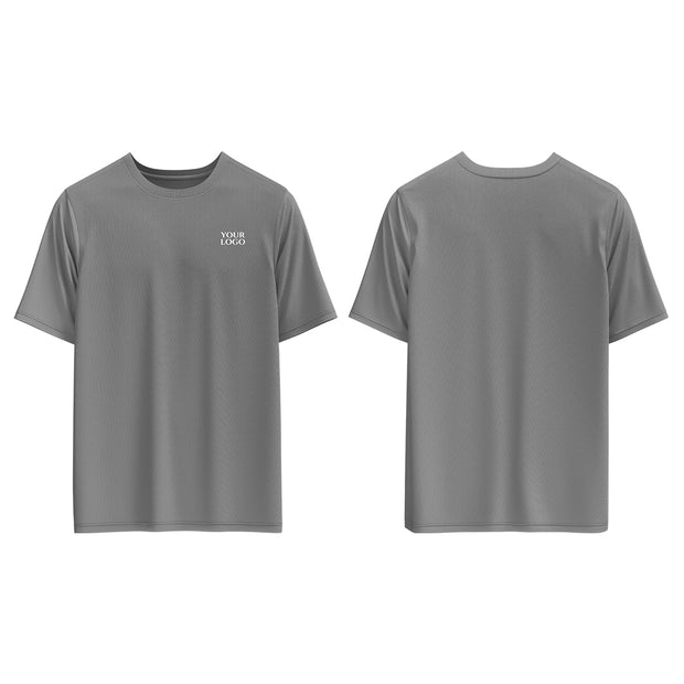 Casual T-Shirt Mockup - Custom Ash Grey