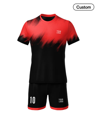 Custom Soccer Uniform – Brush Stroke Design Personalized Kit