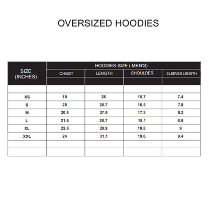 Custom Men Oversized Hoodie - Personalized Solid Pullover