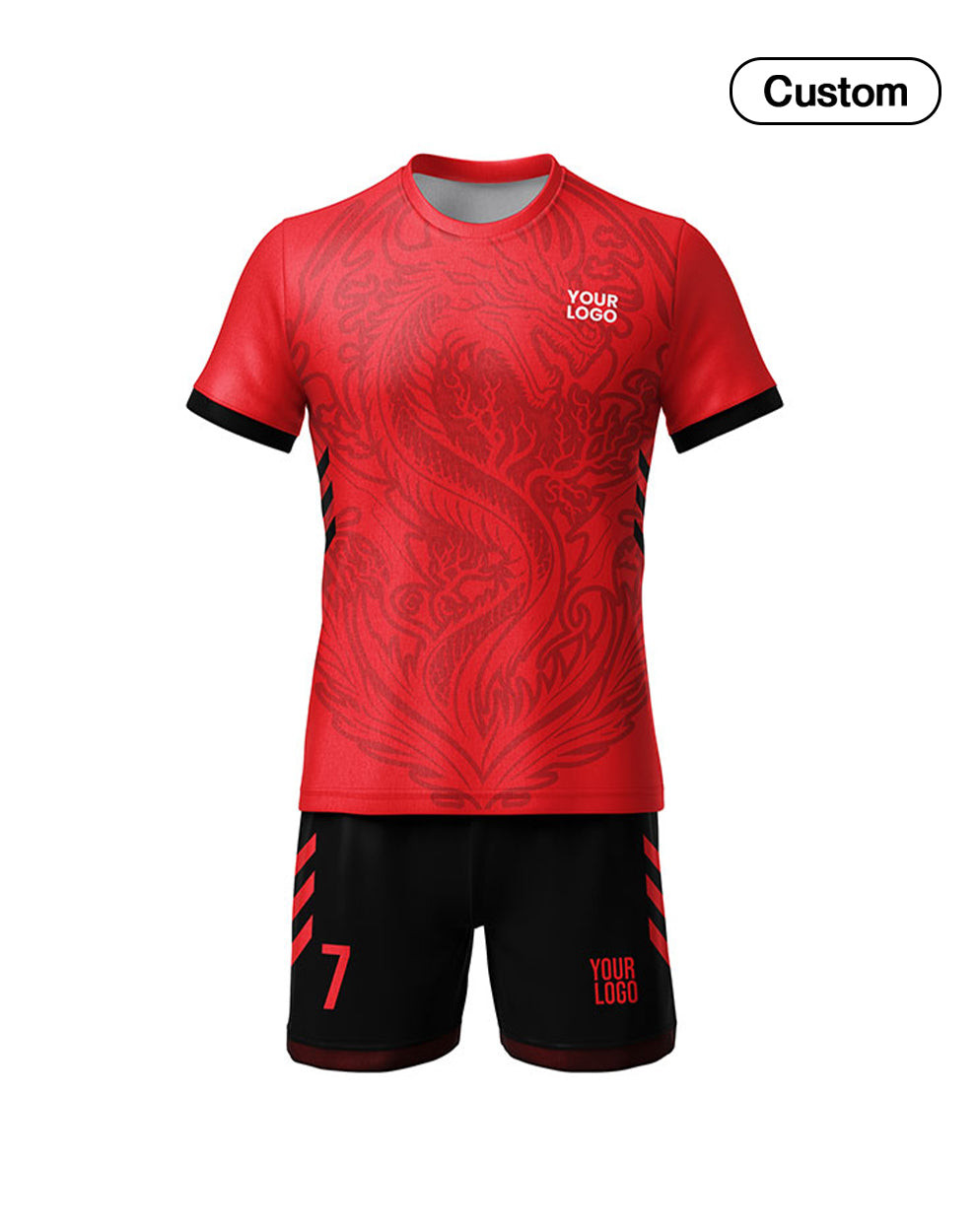 Custom Soccer Uniform - Fire Phoenix - Personalized Gamewear