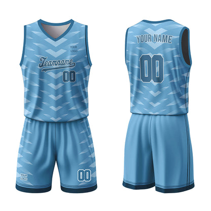 Custom Basketball Uniform - Chevron Pattern - Personalized Kit