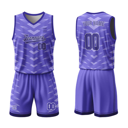 Custom Basketball Uniform - Chevron Pattern - Personalized Kit