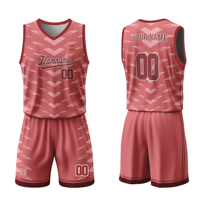 Custom Basketball Uniform - Chevron Pattern - Personalized Kit