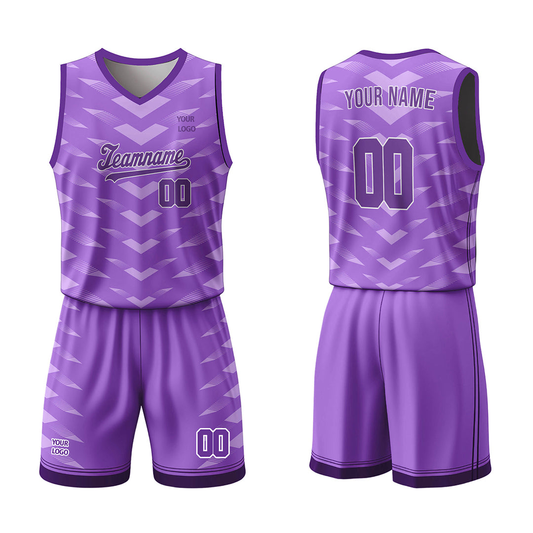 Custom Basketball Uniform - Chevron Pattern - Personalized Kit