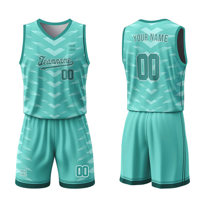 Custom Basketball Uniform - Chevron Pattern - Personalized Kit