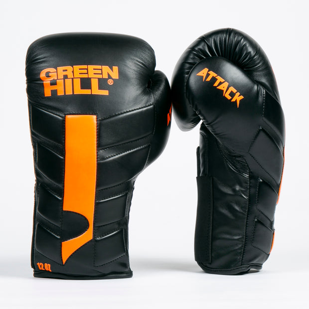 ATTACK Boxing Gloves – Horsehair Padding, DVA Construction, High-Quality Faux Leather