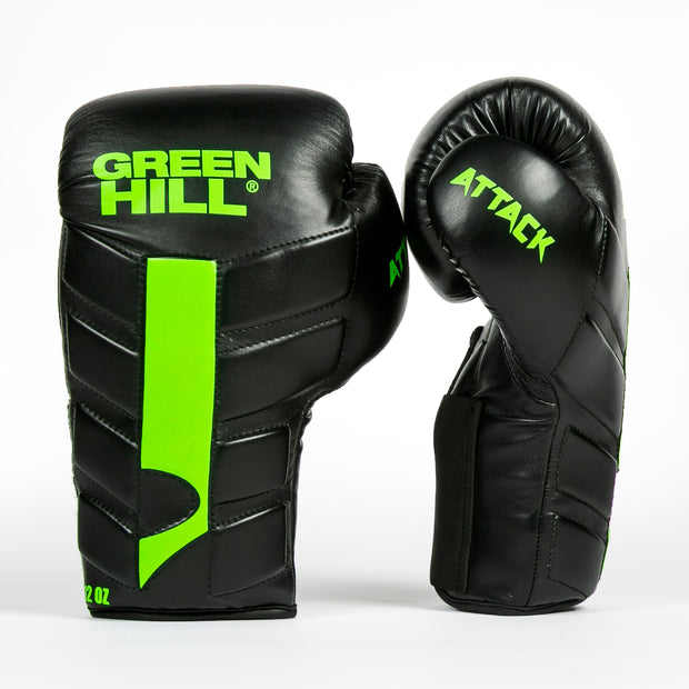 ATTACK Boxing Gloves – Horsehair Padding, DVA Construction, High-Quality Faux Leather