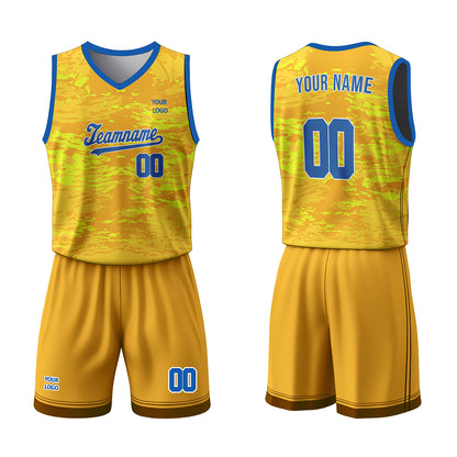 Custom Basketball Uniform - Abstract Grunge - Personalized Gamewear
