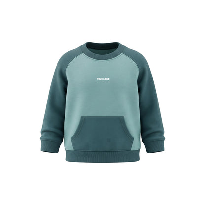Custom Boys Sweatshirt - Kangaroo Pocket Raglan - Personalized Top