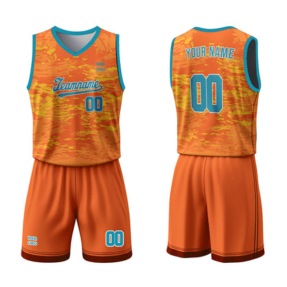 Custom Basketball Uniform - Abstract Grunge - Personalized Gamewear