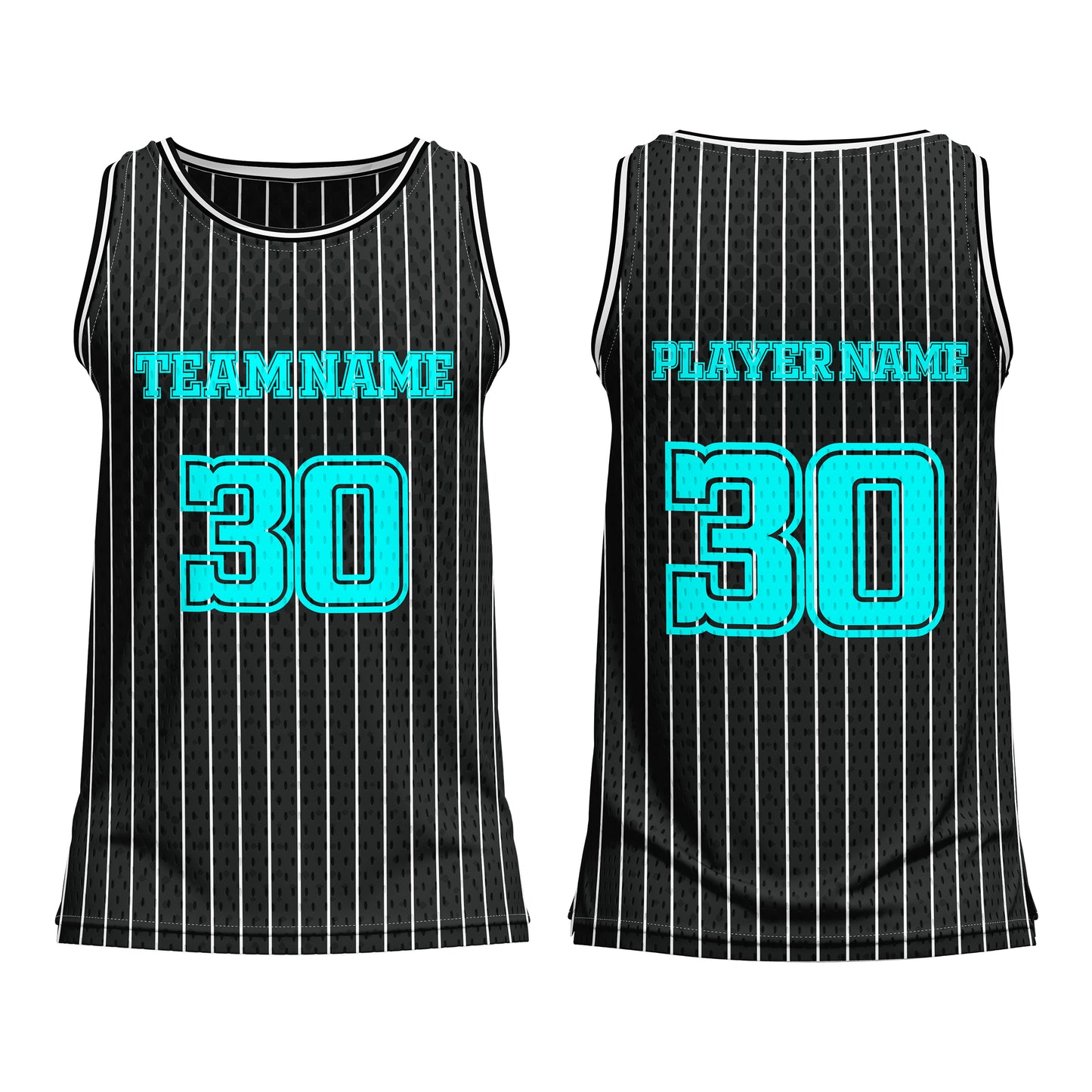 Custom Basketball Tank Top – Pinstripe Design – Personalized Gear
