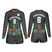 Volleyball Uniforms - Pattern Design Custom Logos & Team Colors