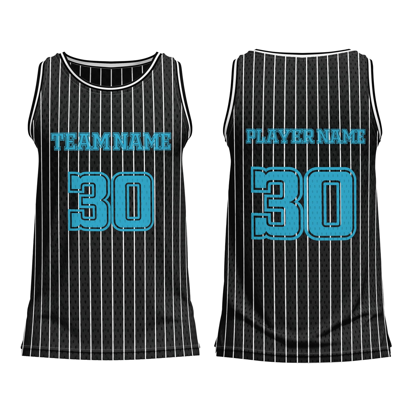 Custom Basketball Tank Top – Pinstripe Design – Personalized Gear