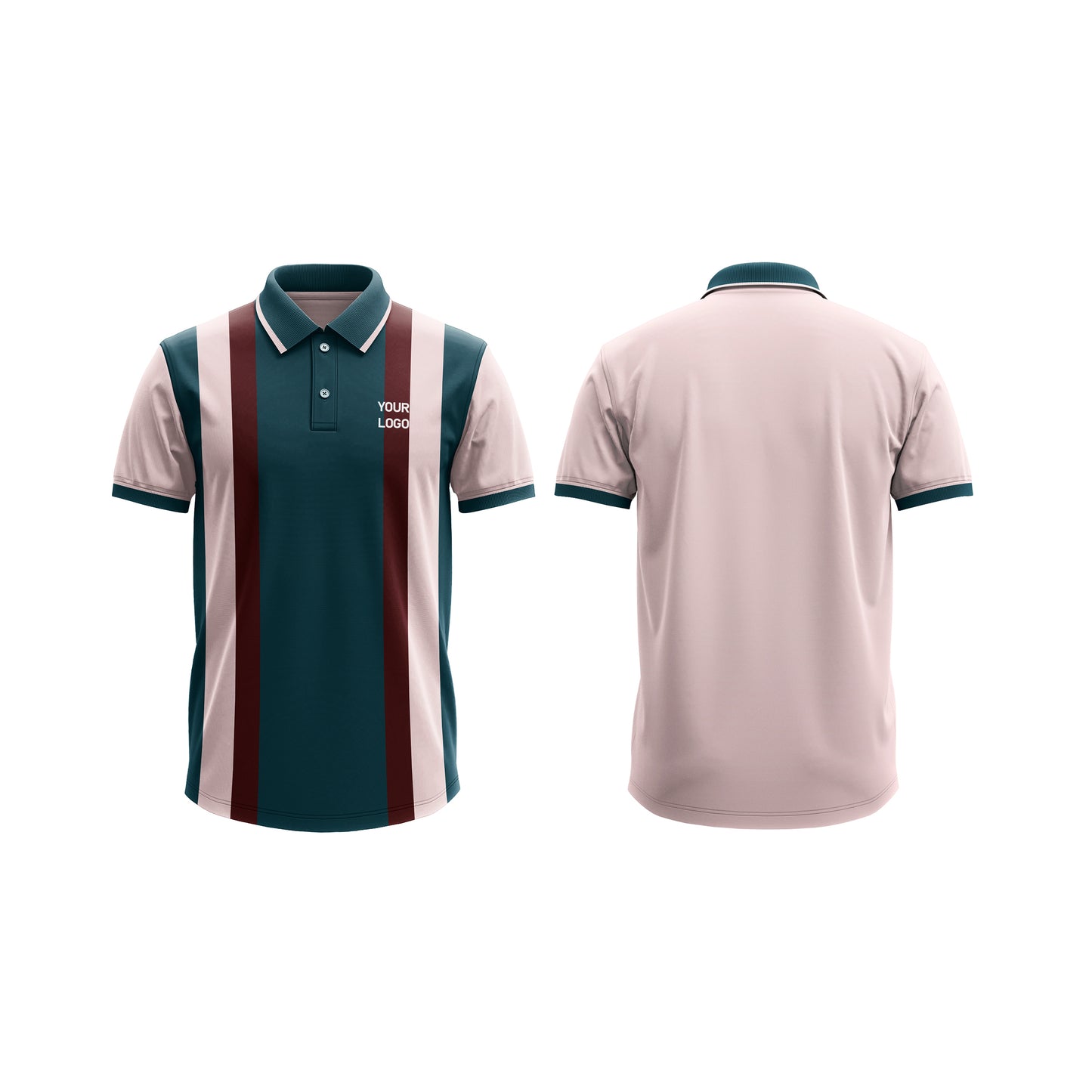 Custom Polo T-Shirt – Cut & Sew Panel Design – Personalized T-Shirt