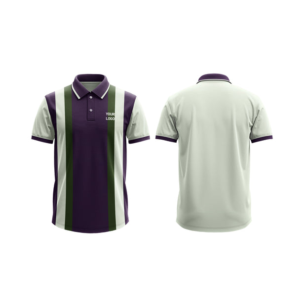 Polo Shirt Mockups – Custom Violet/Dark Green