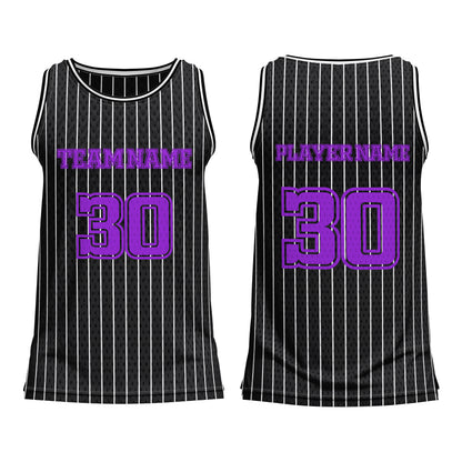 Custom Basketball Tank Top – Pinstripe Design – Personalized Gear