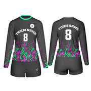 Volleyball Uniforms - Pattern Design Custom Logos & Team Colors