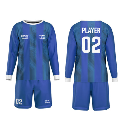 Custom Soccer Goalkeeper Uniform -Two-Tone Stripe - Personalized Kit