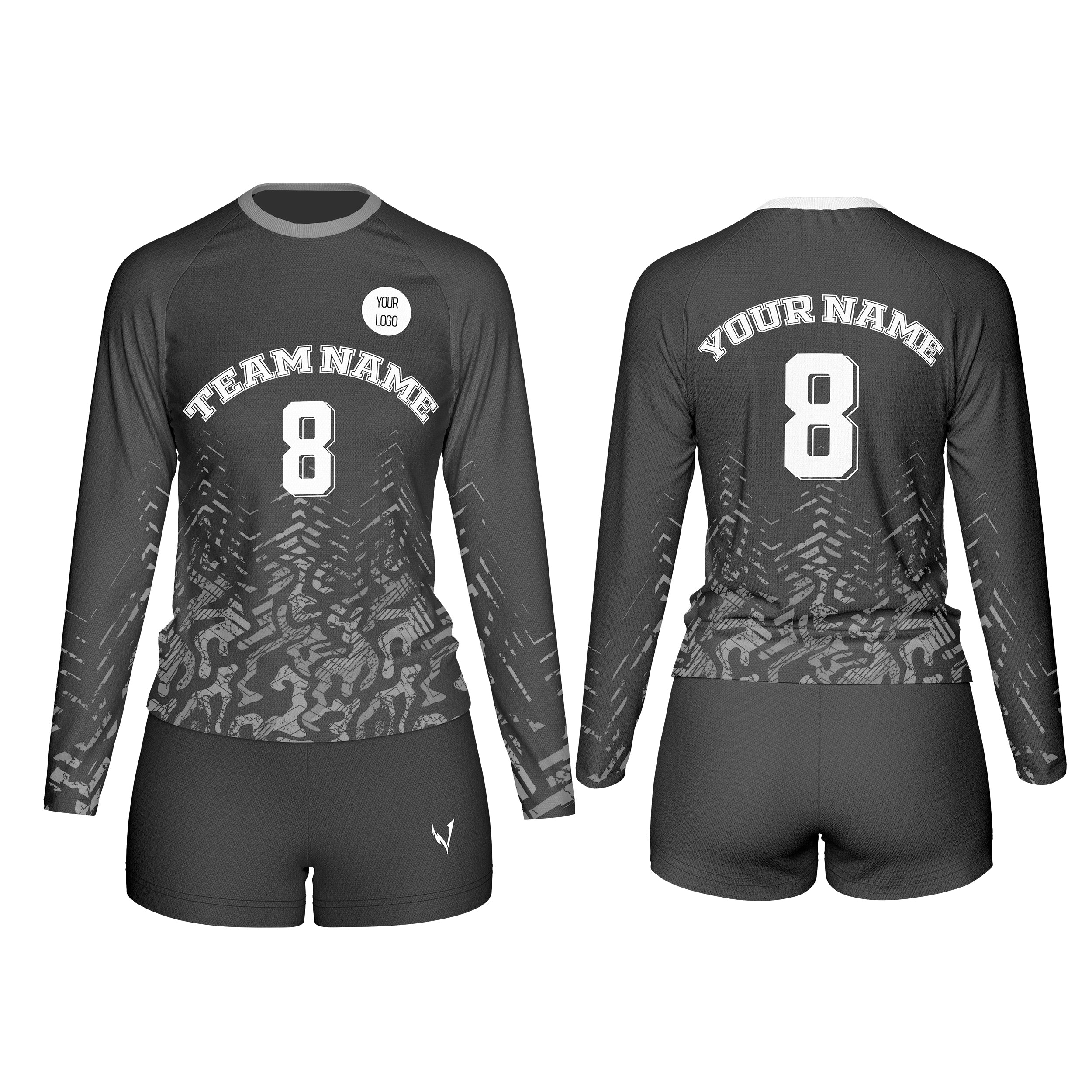 Volleyball Uniforms (Custom) – Grey